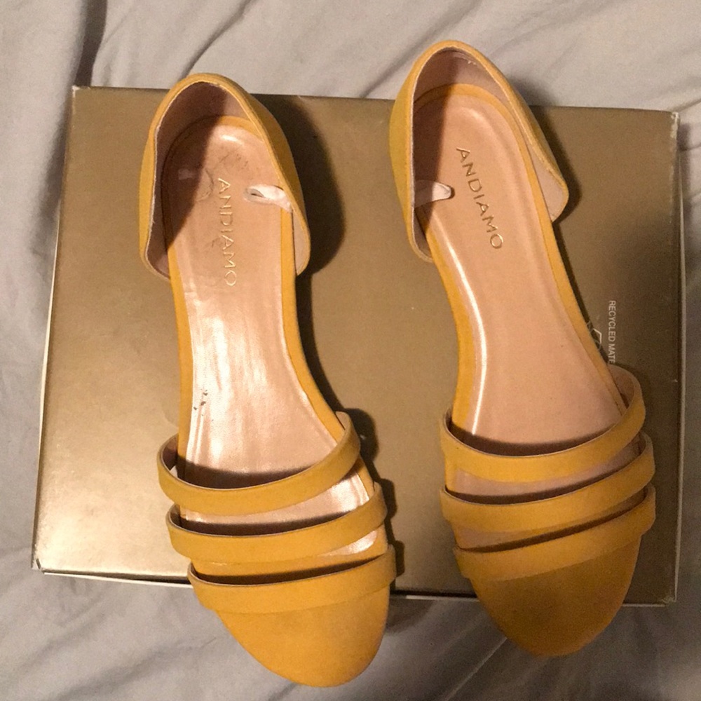 Andiamo - Yellow flat shoe